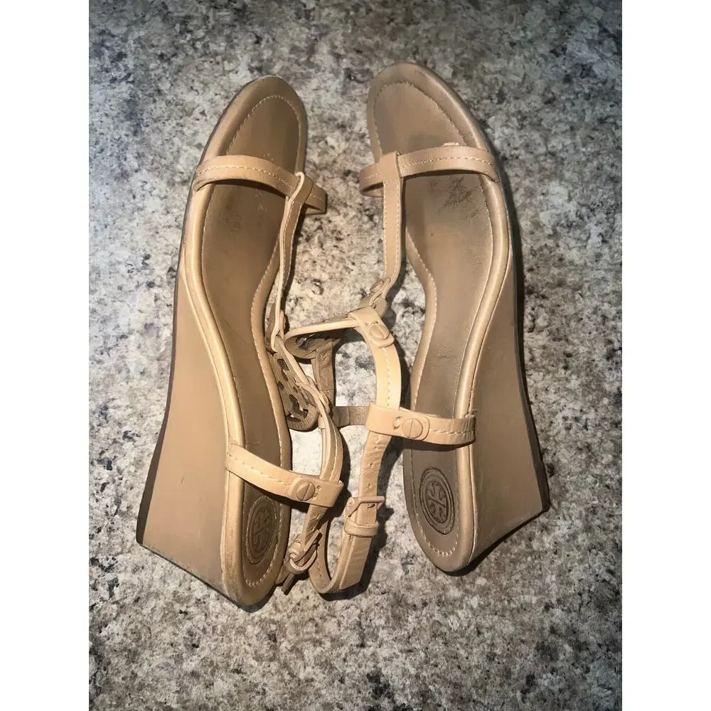 Tory Burch Miller Wedge Sandals Size 7.5